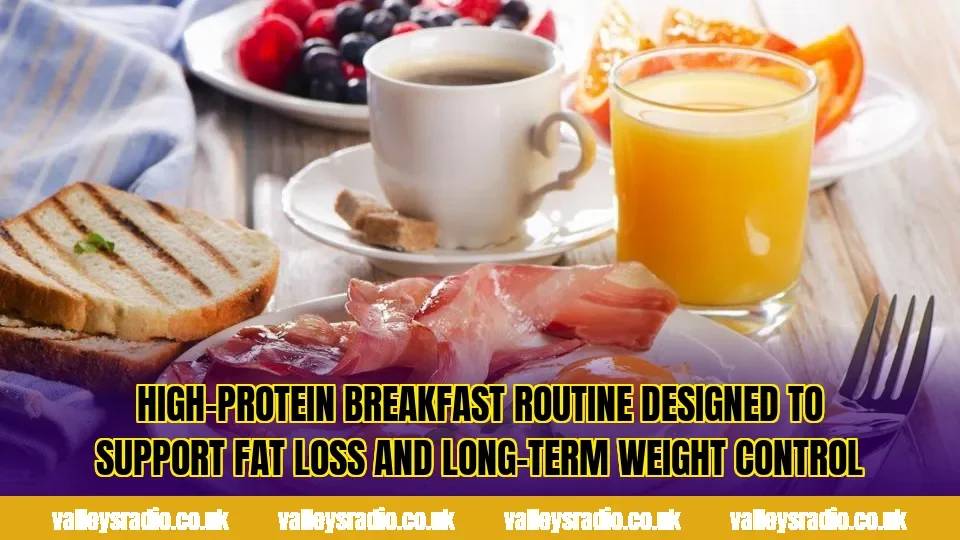 High-protein breakfast routine designed to support fat loss and long-term weight control